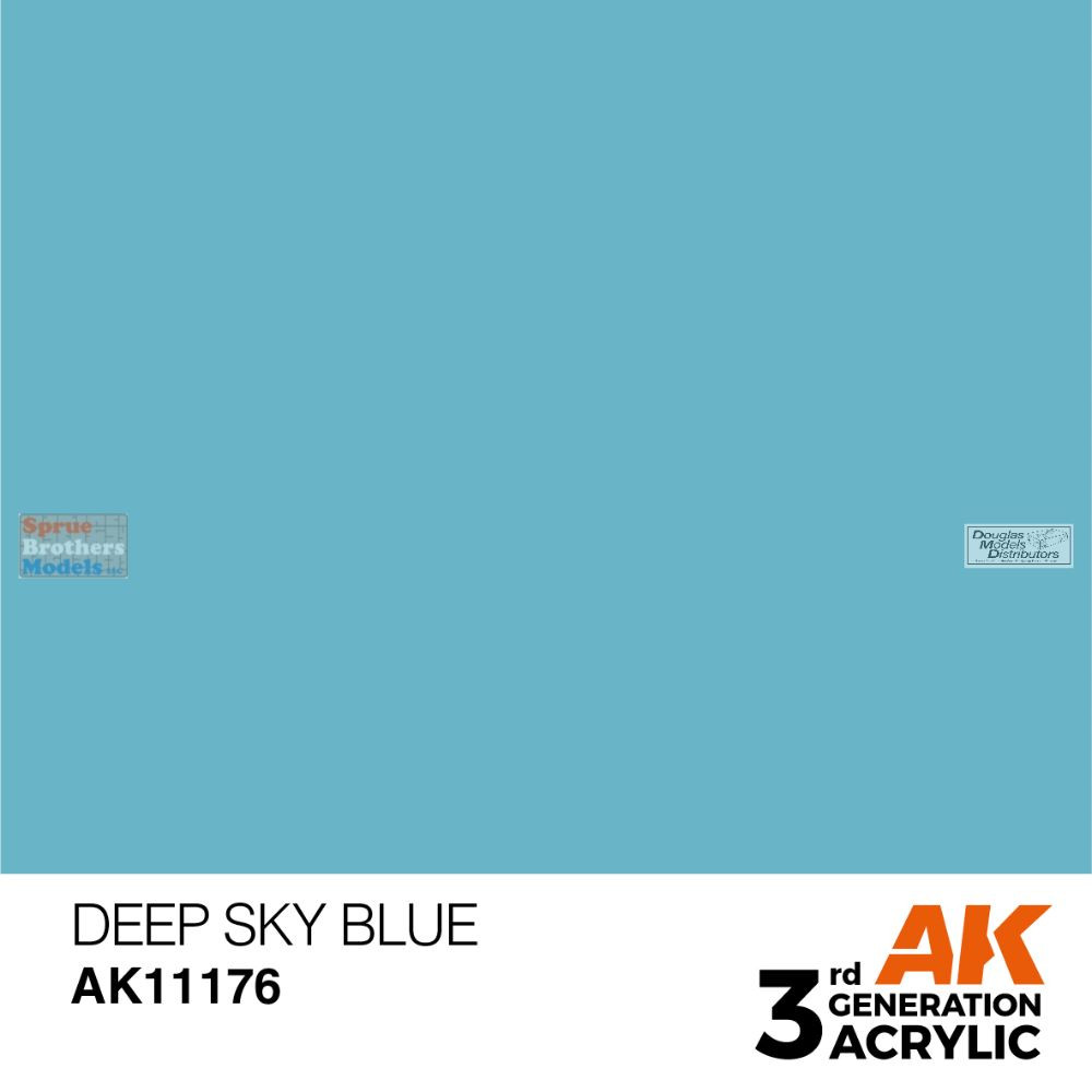AKI011176 AK Interactive 3Gen Acrylic Paint 17ml - Deep Sky Blue