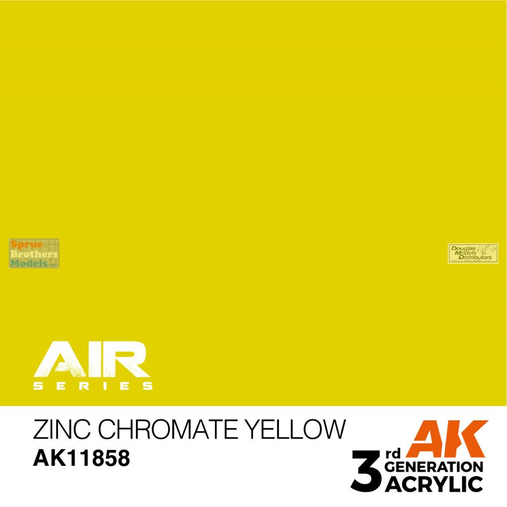 aki★黄色 AKI011858 AK Interactive 3Gen Acrylic Paint 17ml - Zinc Chromate