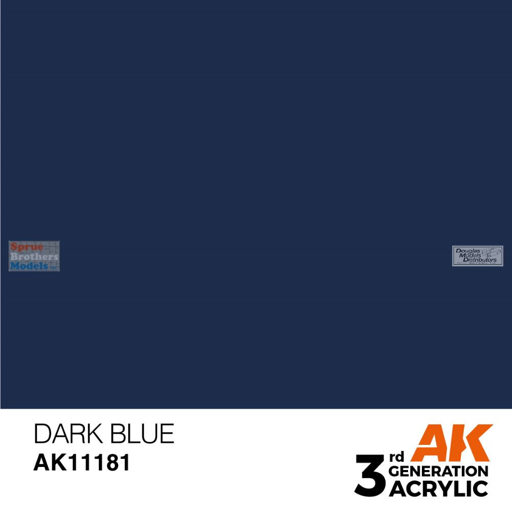 AKI011181 AK Interactive 3Gen Acrylic Paint 17ml - Dark Blue