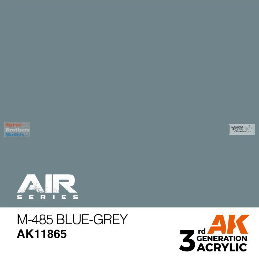 ariariブルーカラー AKI011865 AK Interactive 3Gen Acrylic Paint 17ml - M-485 Blue Grey