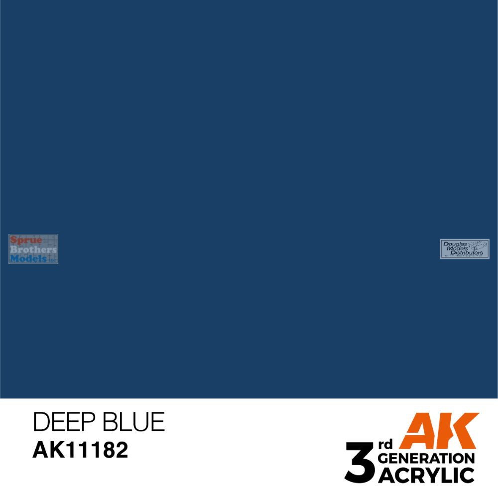 AKI011182 AK Interactive 3Gen Acrylic Paint 17ml - Deep Blue