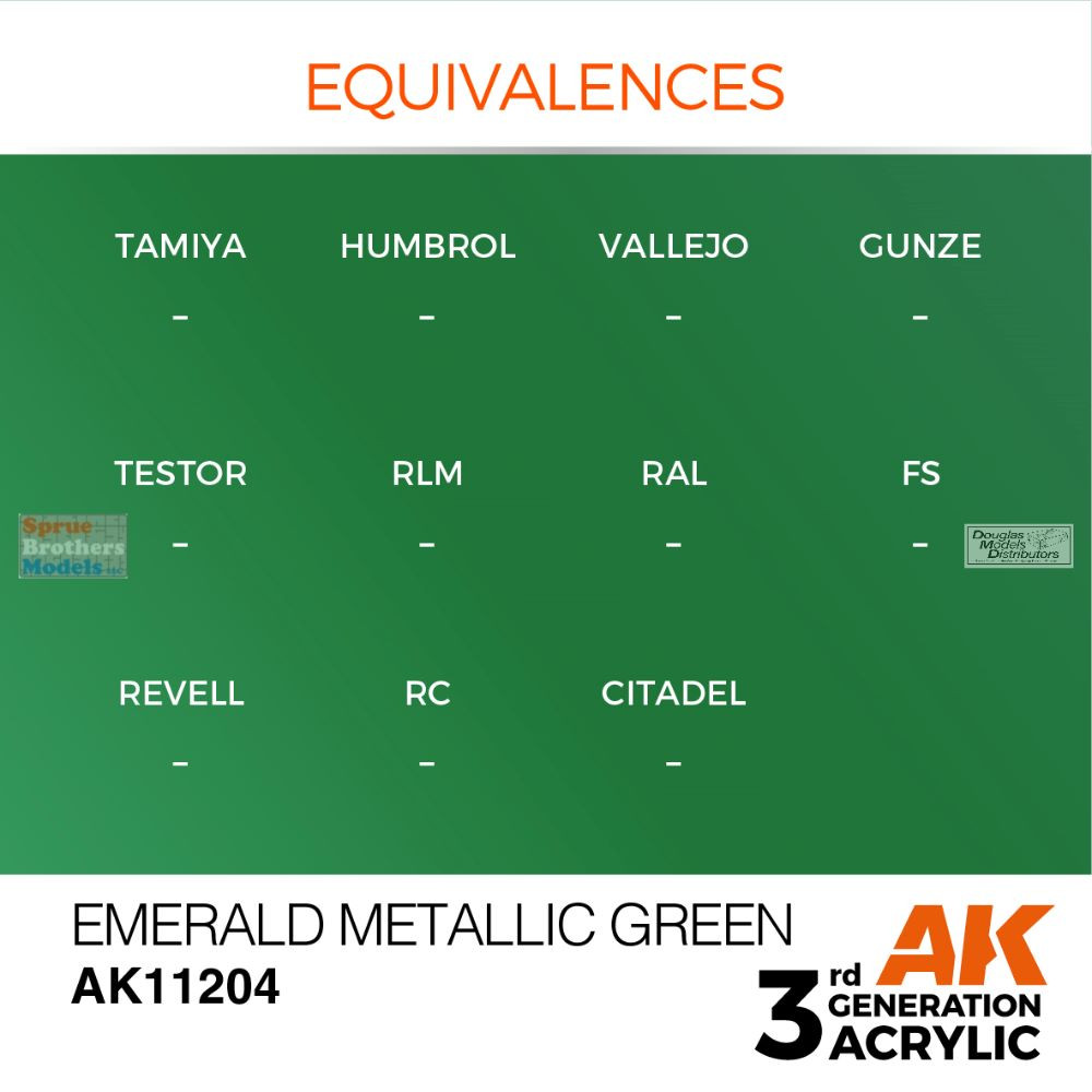AKI011204 AK Interactive 3Gen Acrylic Paint 17ml - Emerald