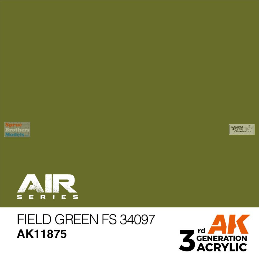 AKI011875 AK Interactive 3Gen Acrylic Paint 17ml - Field Green
