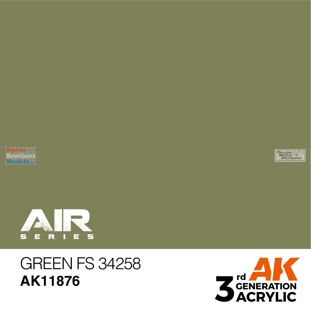 AKI011876 AK Interactive 3Gen Acrylic Paint 17ml - Green FS34258