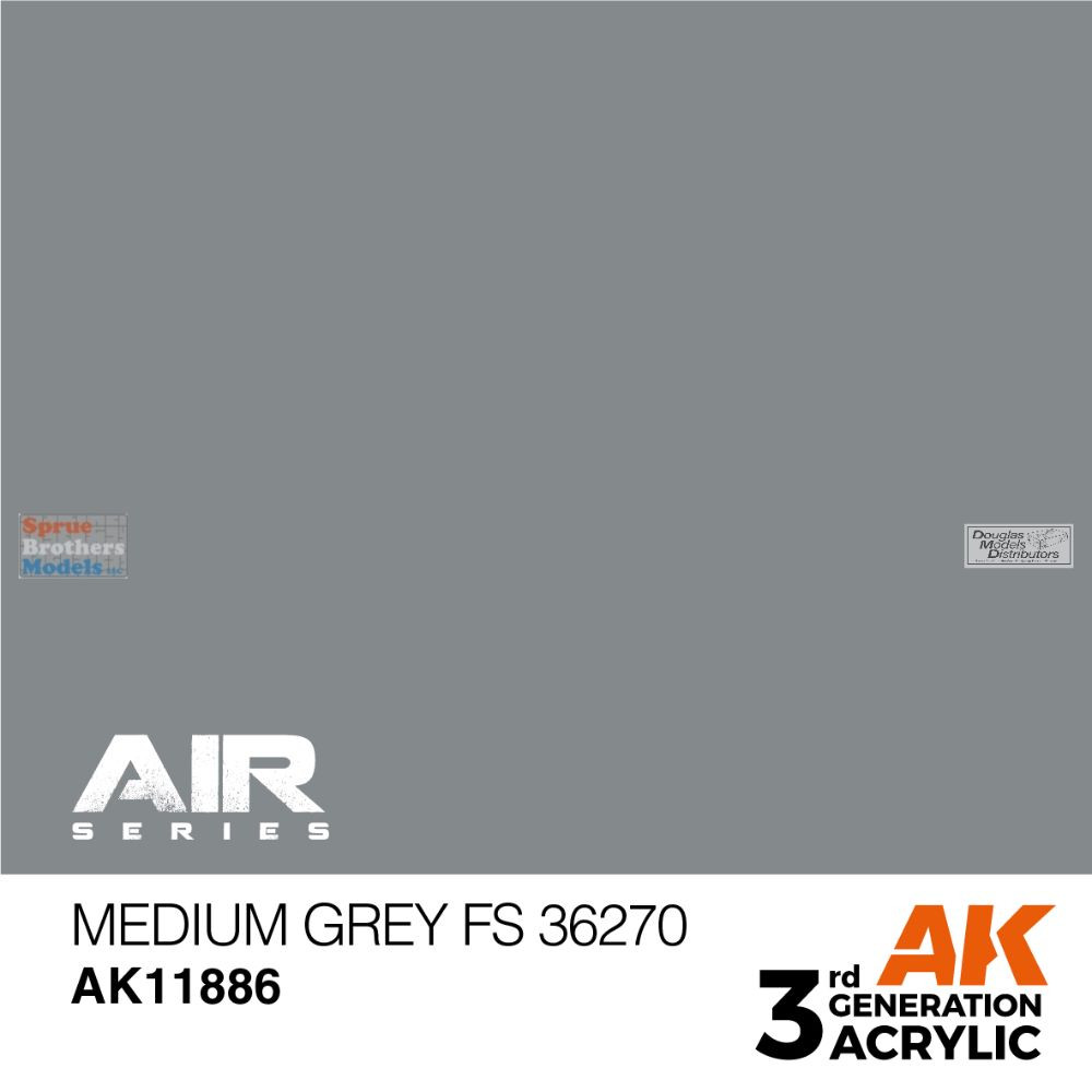 AKI011886 AK Interactive 3Gen Acrylic Paint 17ml - Medium Grey