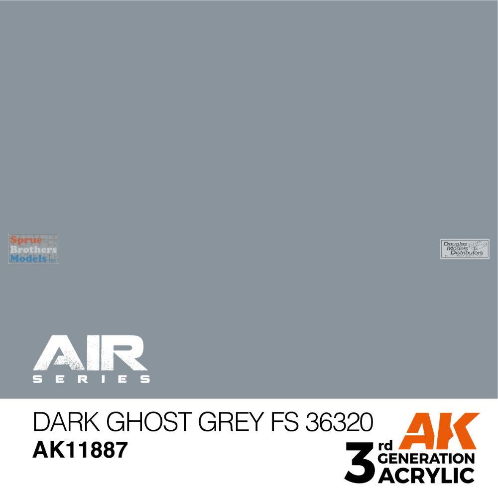 Morfo. Acrílic paint AKI011887 AK Interactive 3Gen Acrylic Paint 17ml - Dark Ghost Grey