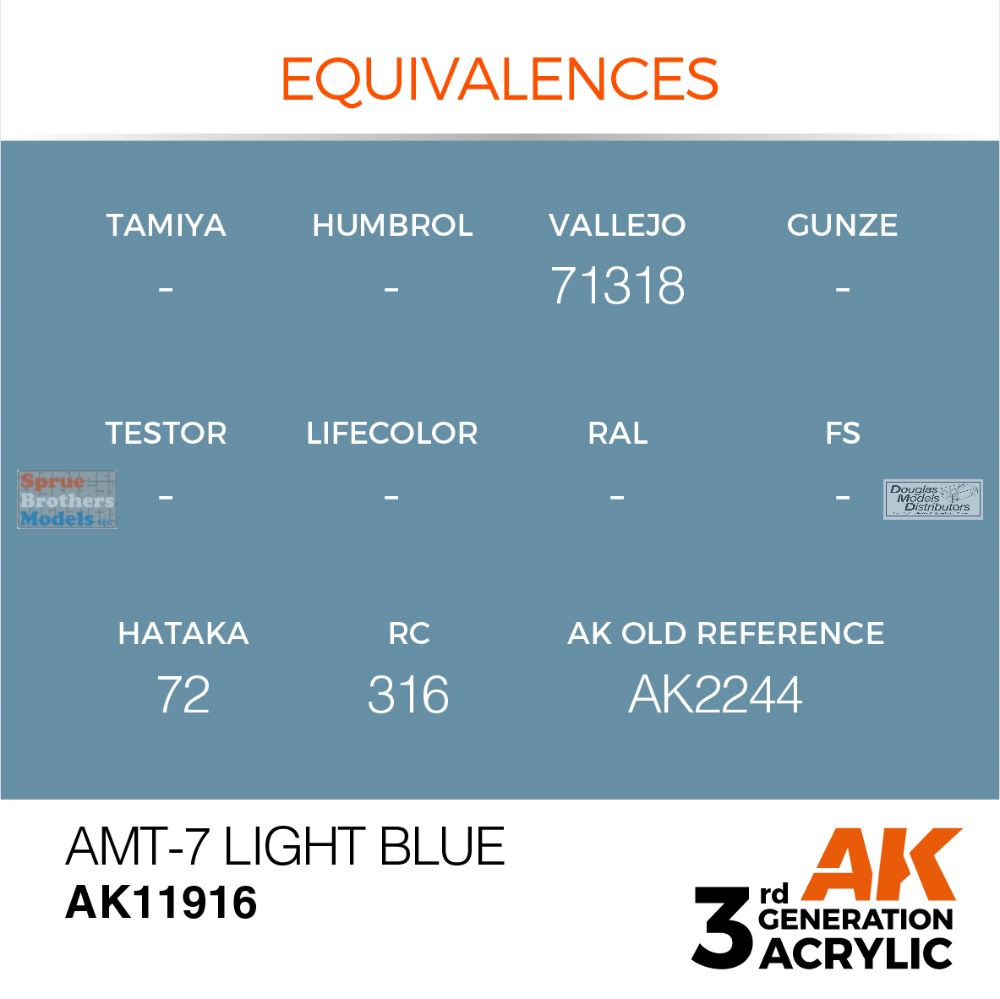 AKI011916 AK Interactive 3Gen Acrylic Paint 17ml - AMT-7 Light
