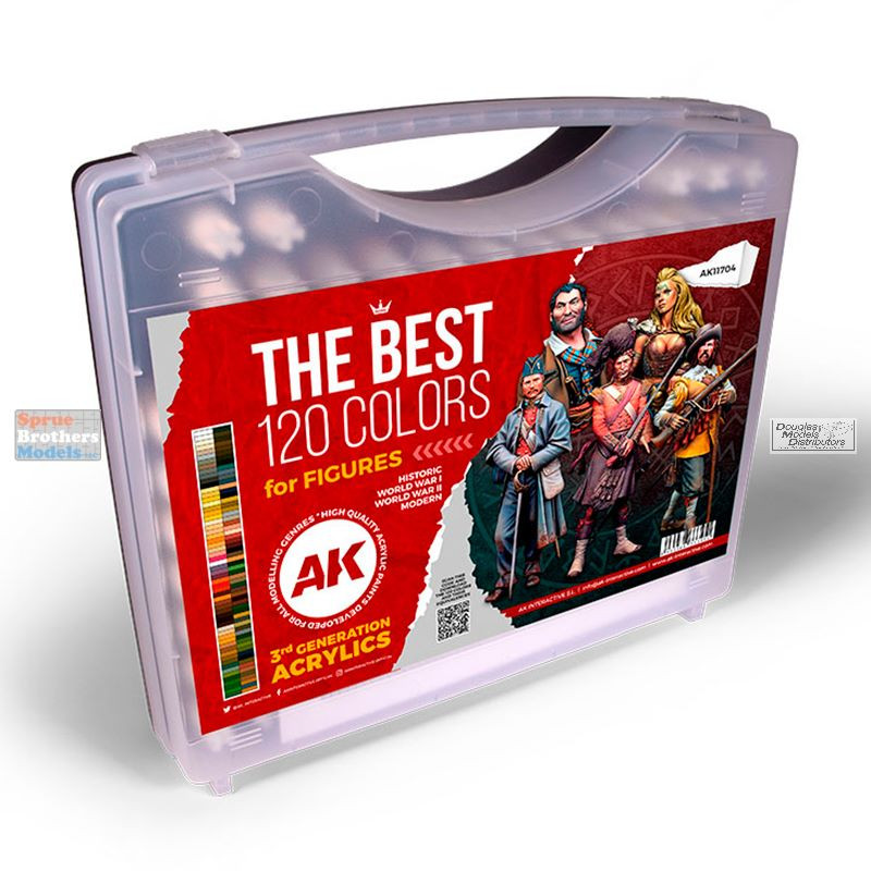 AKI011704 AK Interactive 3Gen Acrylic Paint Set - The Best 120