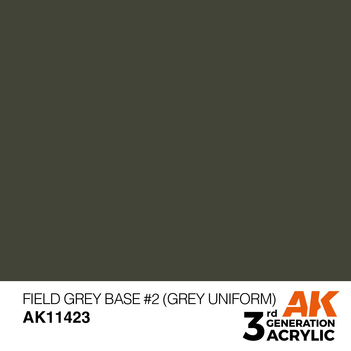 AKI011423 AK Interactive 3Gen Acrylic Paint 17ml - Field Grey Base