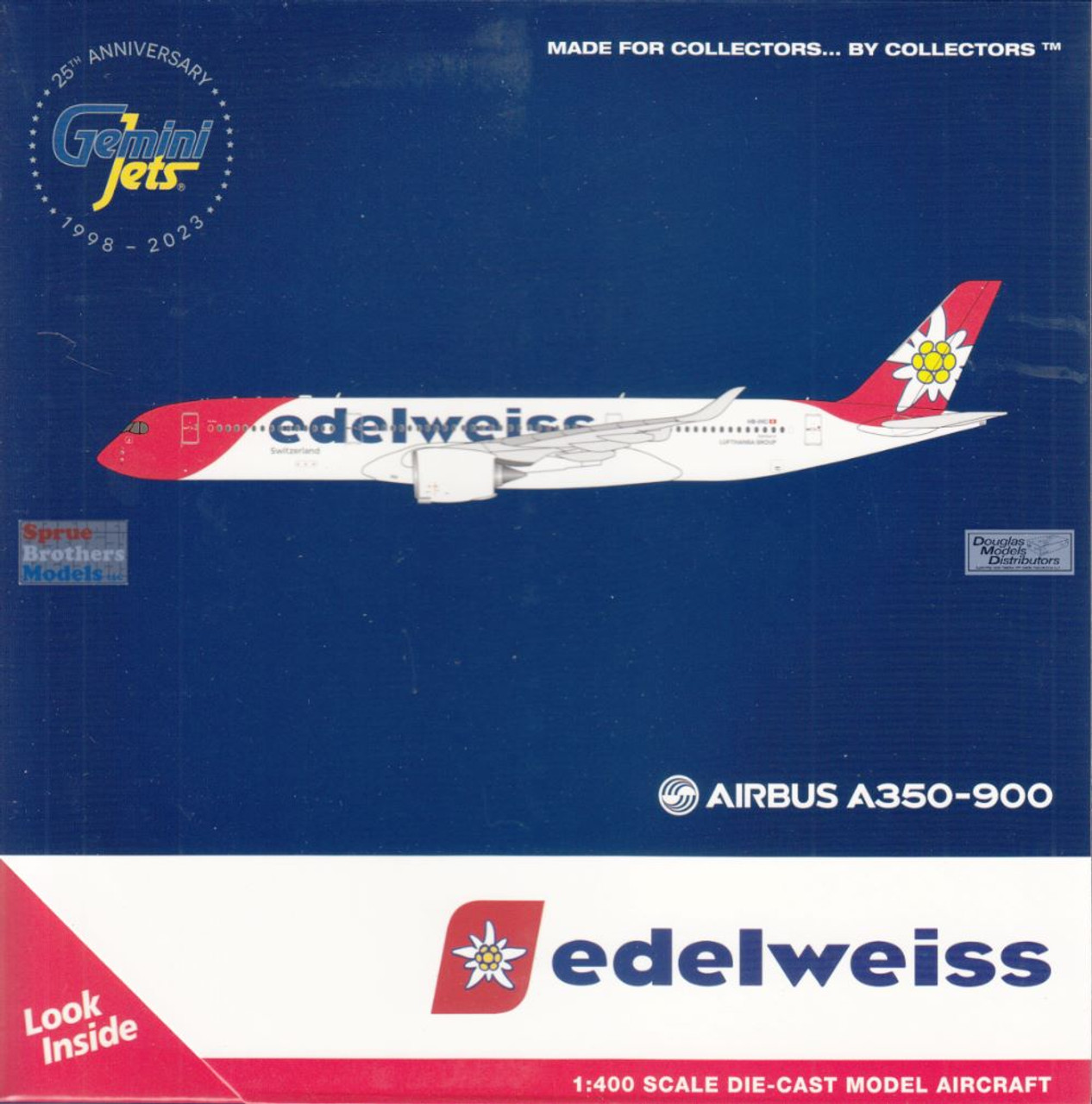 GEMGJ2315 1:400 Gemini Jets Edelweiss Air Airbus A350-900