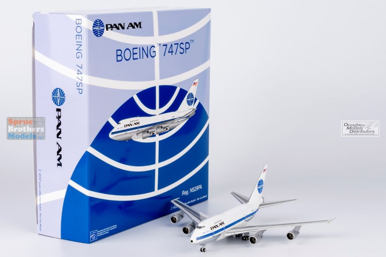 NGM07040 1:400 NG Model Pan Am B747SP Reg #N529PA 'Clipper
