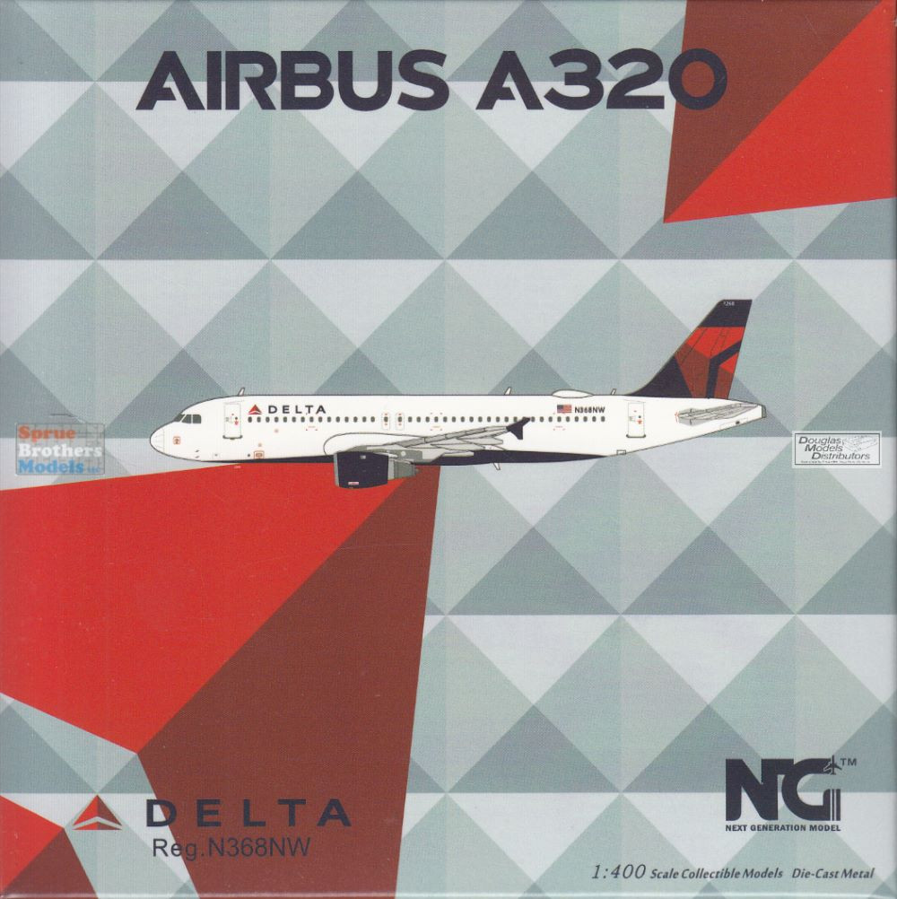 NGM15045 1:400 NG Model Delta Airlines Airbus A320-200 Reg #N368NW