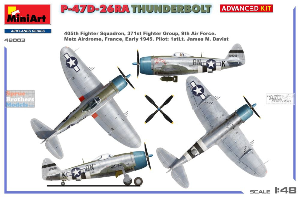 MIA48003 1:48 Miniart P-47D-26RA Thunderbolt [Advanced Kit