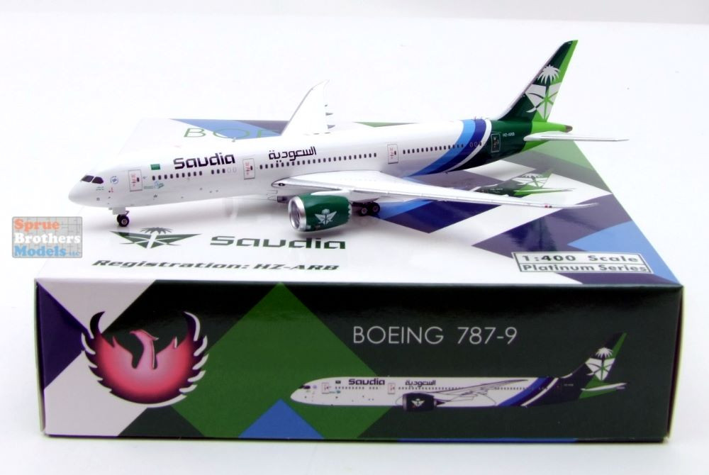PHX11955 1:400 Phoenix Model Saudia B787-9 Reg #HZ-ARB (pre