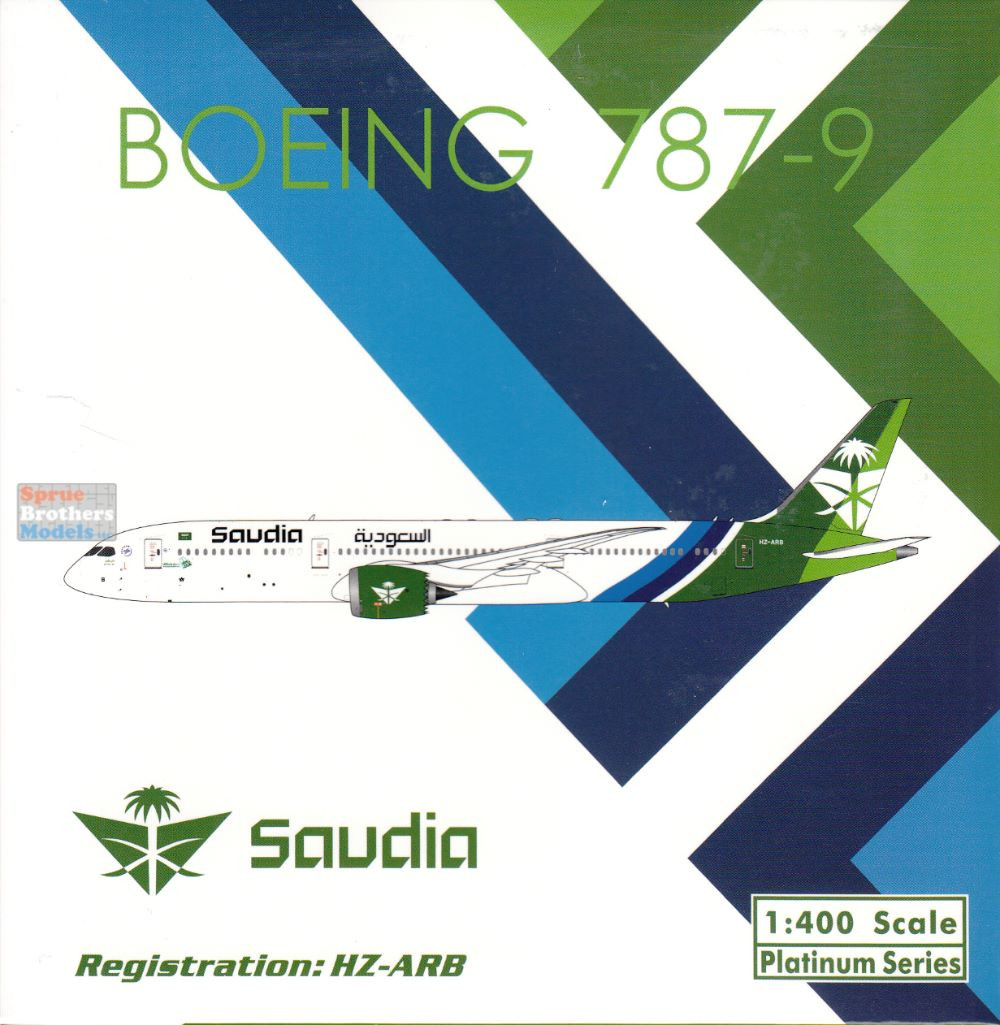 PHX11955 1:400 Phoenix Model Saudia B787-9 Reg #HZ-ARB (pre