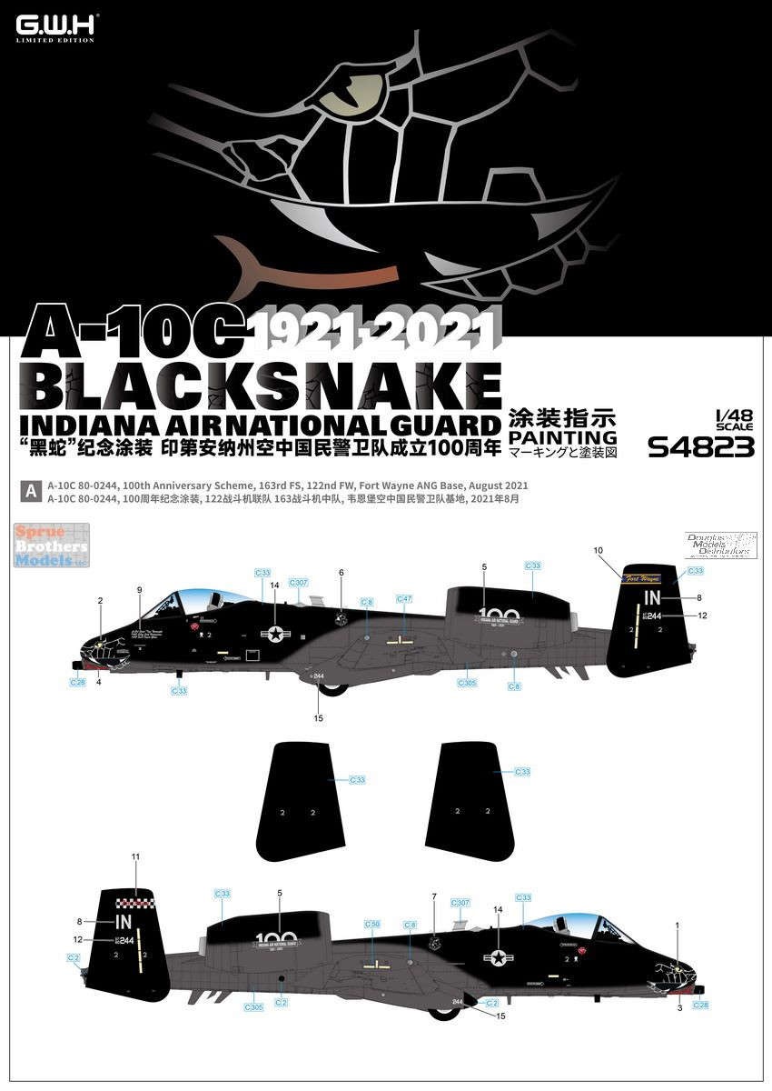 LNRS4823 1:48 Great Wall Hobby A-10C Thunderbolt II 'Blacksnake