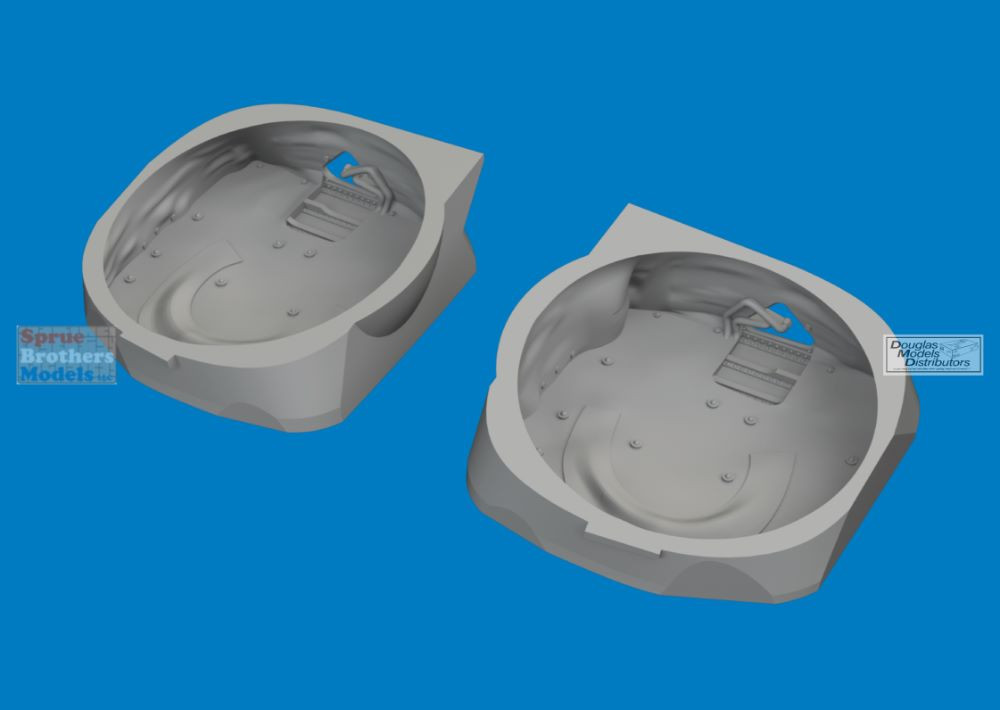 EDU6481068 1:48 Eduard Brassin - P-40E Warhawk Wheel Wells with