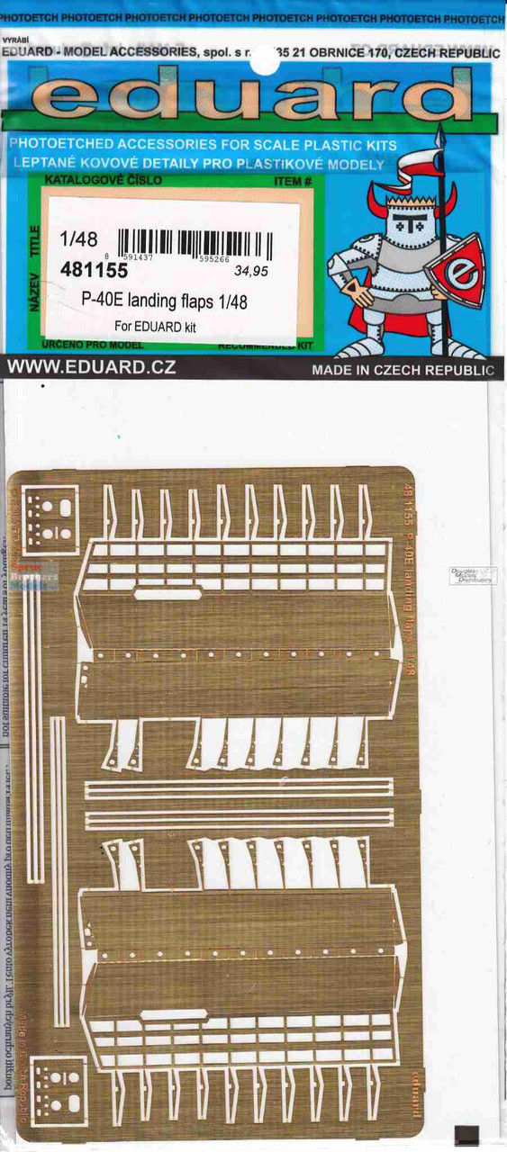Kit De Volets P-40 Eduard 1/48 – Réf. 48403 – Pour Maquettistes – Neuf