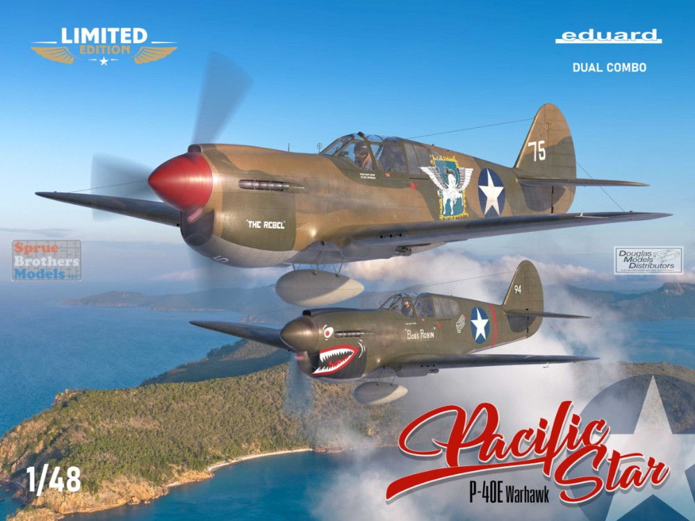 EDU11185 1:48 Eduard P-40E Warhawk 'Pacific Star' Dual Combo (2