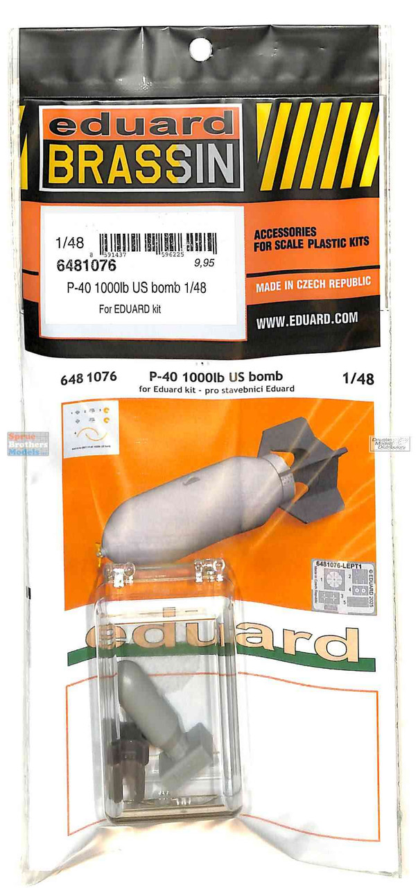EDU6481076 1:48 Eduard Brassin - P-40E Warhawk 1000lb US Bomb (EDU