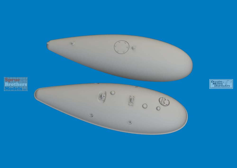 洋書 WET WINGS & DROP TANKS EDU6481084 1:48 Eduard Brassin - P-40E Warhawk 75-gallon Drop Tank