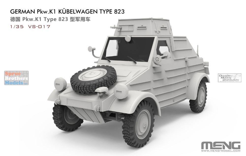 MNGVS017 1:35 Meng Type 823 Kubelwagen Pkw.K1 - Sprue Brothers