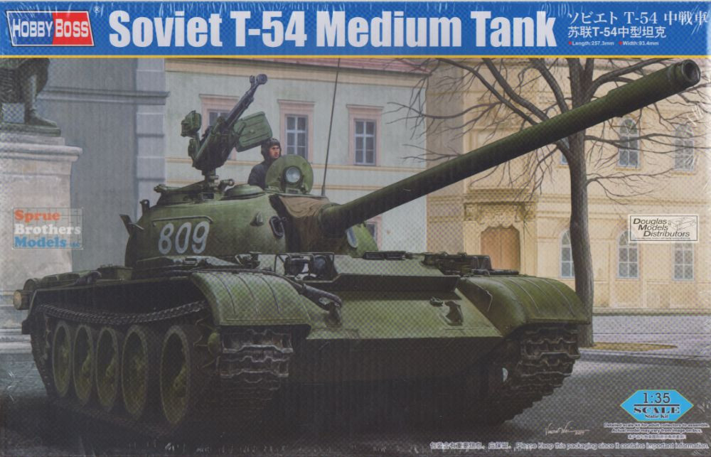 HBS84538 1:35 Hobby Boss Soviet T-54 Medium Tank - Sprue Brothers