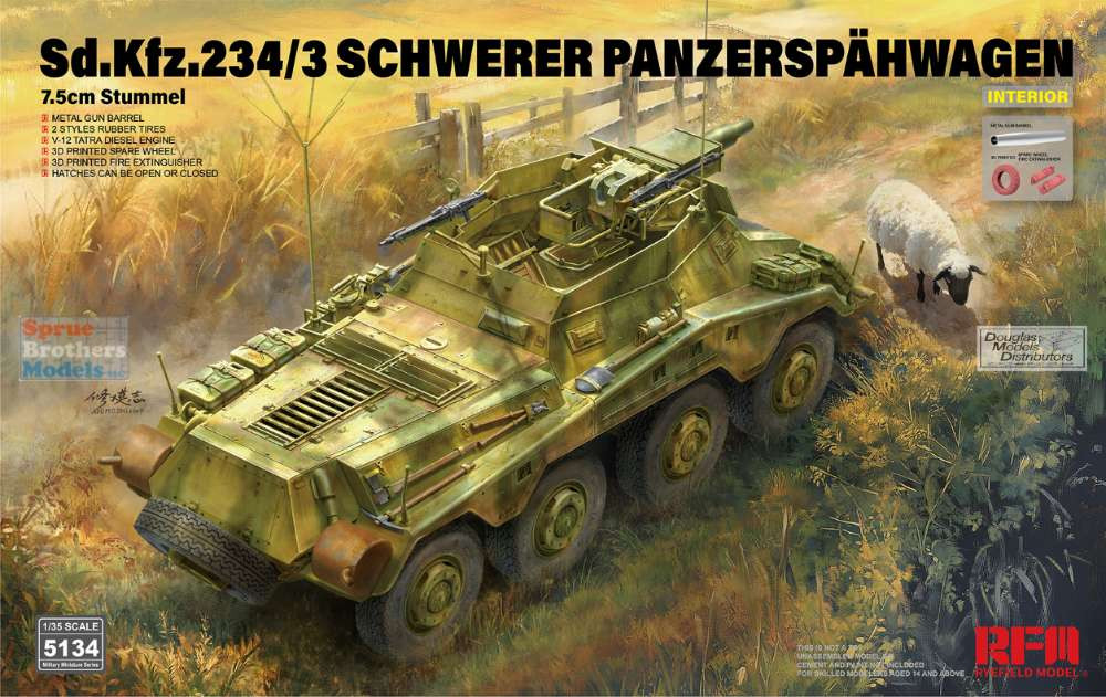 RFMRM5134 1:35 Rye Field Model Sd.Kfz.234/3 Schwerer