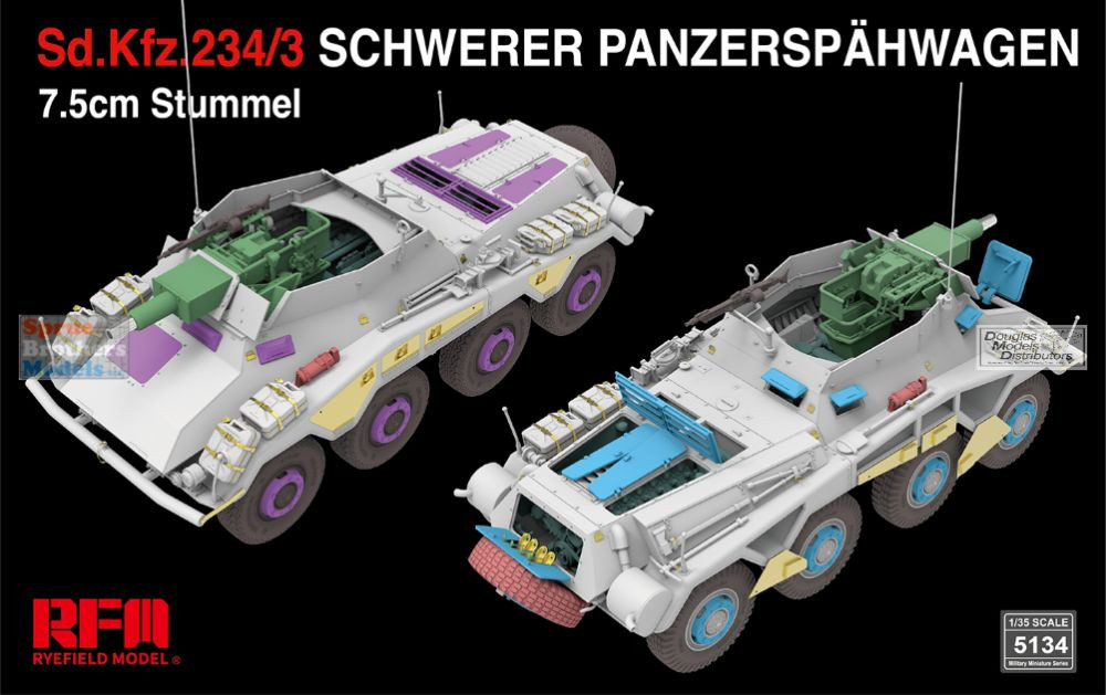 RFMRM5134 1:35 Rye Field Model Sd.Kfz.234/3 Schwerer
