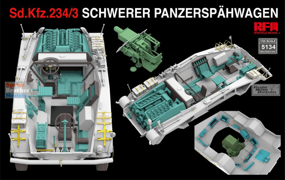 RFMRM5134 1:35 Rye Field Model Sd.Kfz.234/3 Schwerer