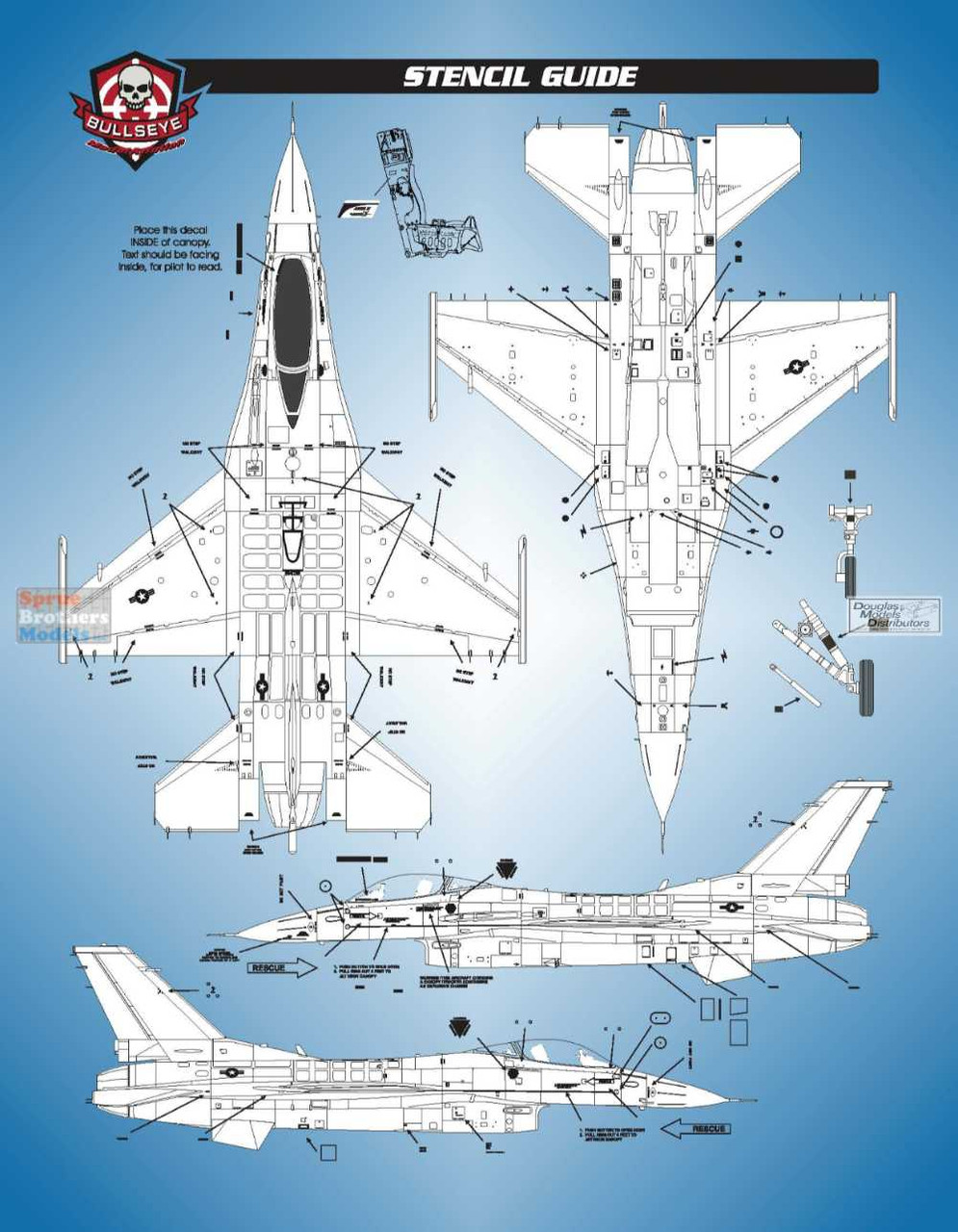 BMA48043 1:48 Bullseye Model Aviation Decals - 'Gathering of