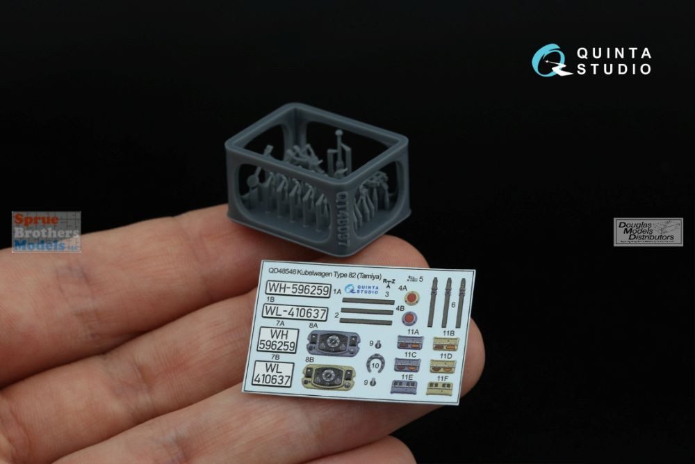 QTSQD48546R 1:48 Quinta Studio 3D Decal + Resin - Kubelwagen Type