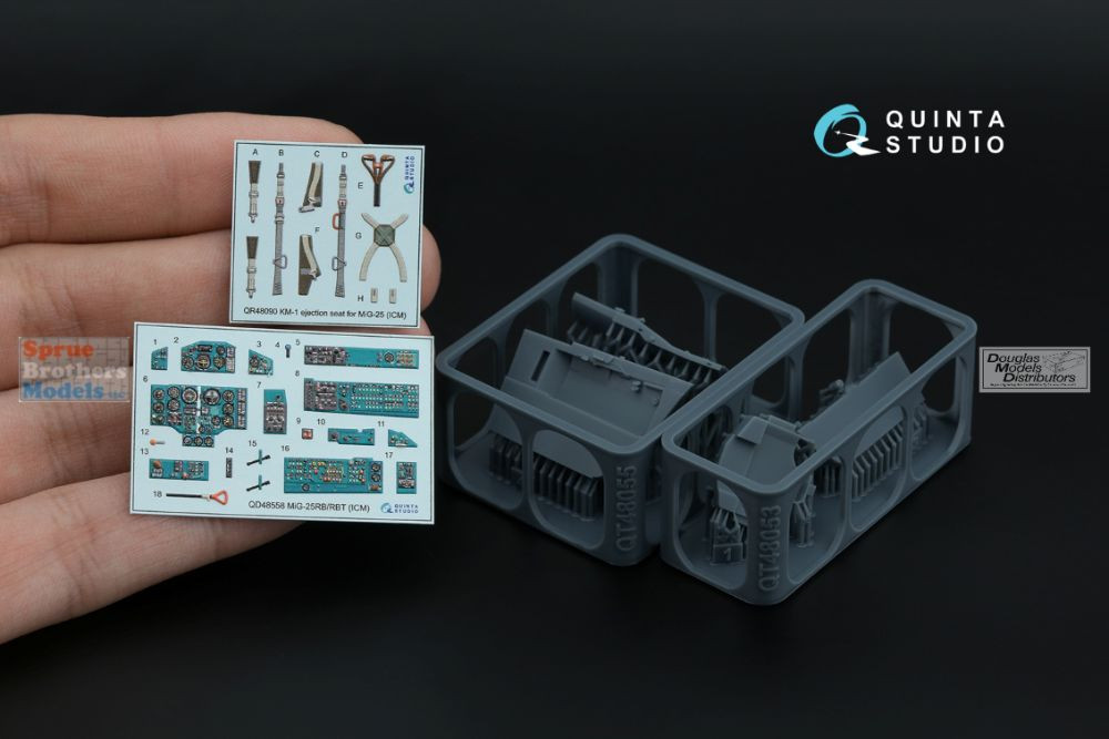 QTSQD48558R 1:48 Quinta Studio 3D Decal+Resin - MiG-25RB/RBT