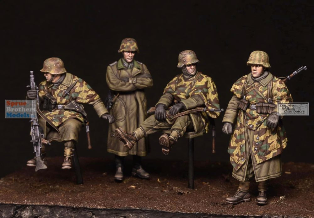 MIA35411 1:35 MiniArt German Tank Riders Ardennes 1944 Figure Set