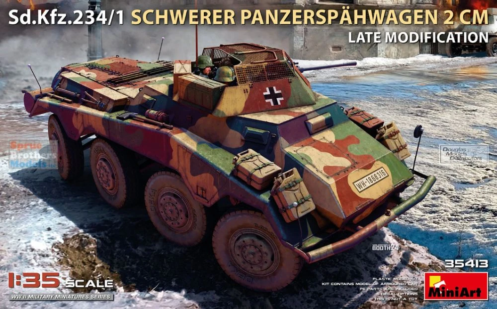 MIA35413 1:35 Miniart Sd.Kfz.234/1 Schwerer Panzerspahwagen 2cm