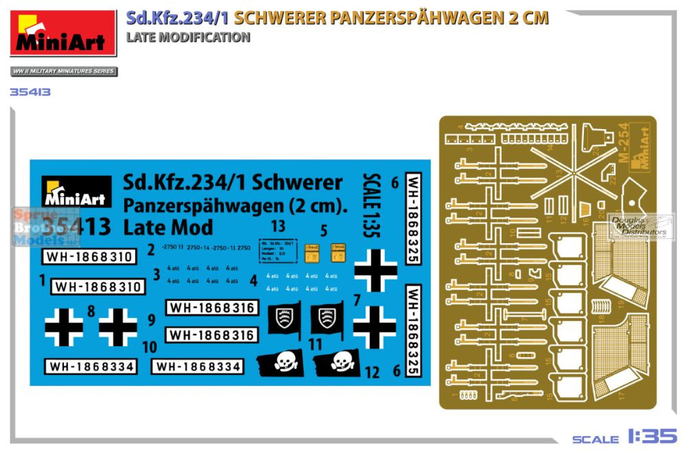 MIA35413 1:35 Miniart Sd.Kfz.234/1 Schwerer Panzerspahwagen 2cm