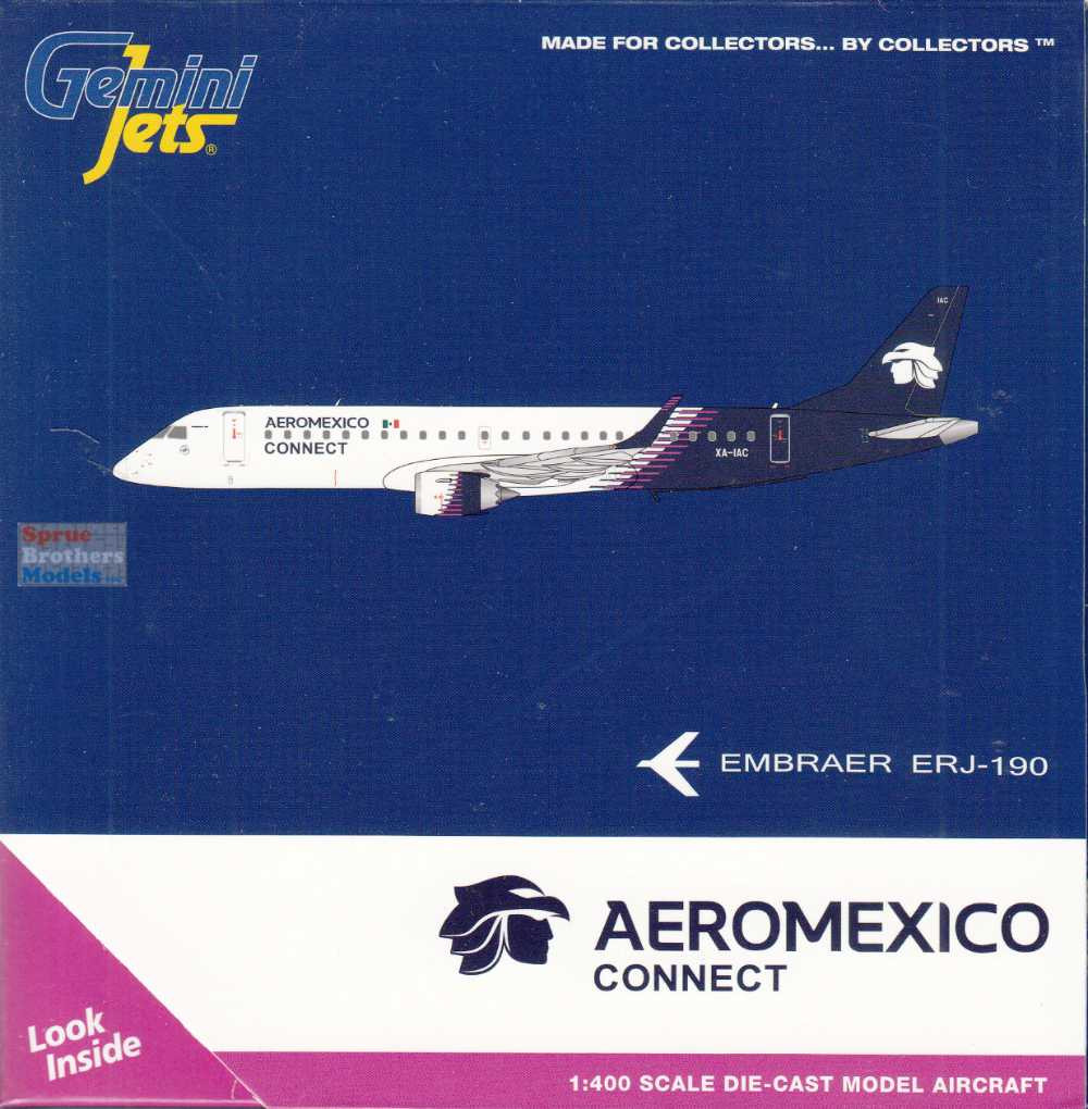 GEMGJ2320 1:400 Gemini Jets AeroMexico Connect ERJ-190LR Reg #XA