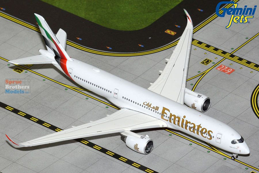 GEMGJ2330 1:400 Gemini Jets Emirates Airbus A350-900 (pre-painted