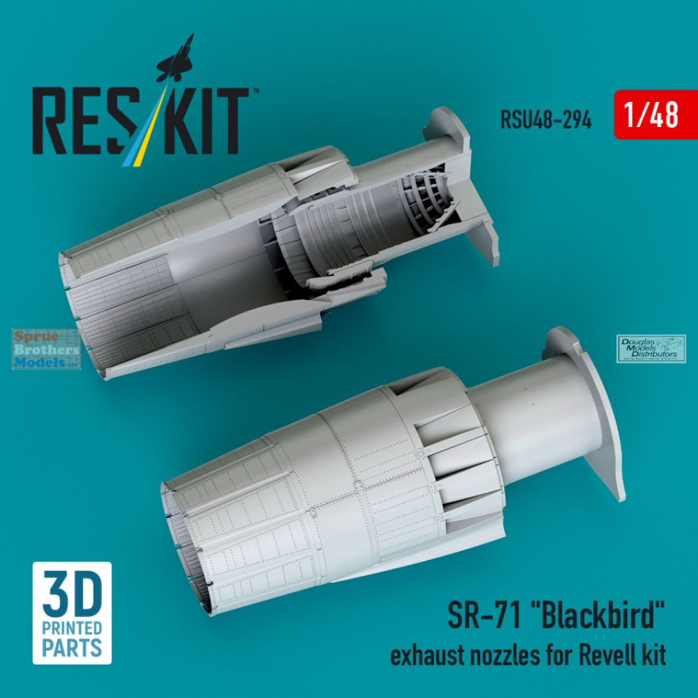 RESRSU480294U 1:48 ResKit SR-71 Blackbird Exhaust Nozzles (REV kit