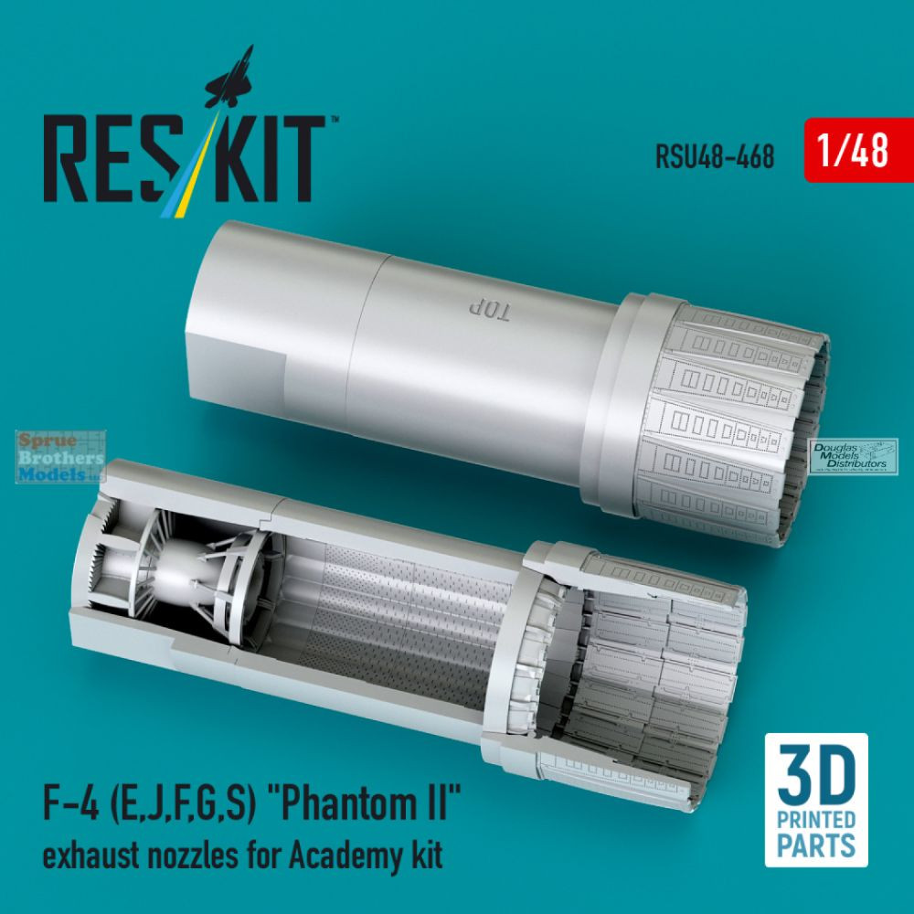 RESK48056K 1:48 ResKit/Kelik 3D Detail Set - F-4G Phantom II (MNG kit