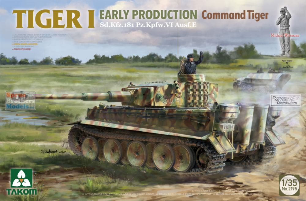 TAK02195W 1:35 Takom Tiger I Early Production Box (2 kits + 1/16