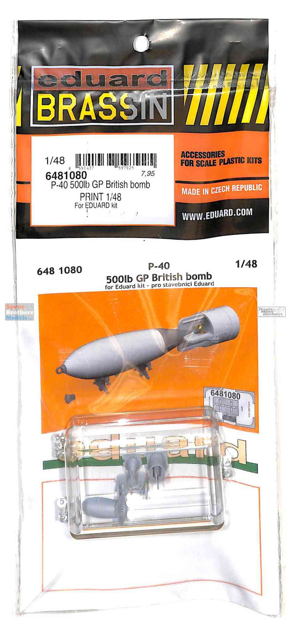 EDU6481080 1:48 Eduard Brassin - P-40 Warhawk 500lb GP British