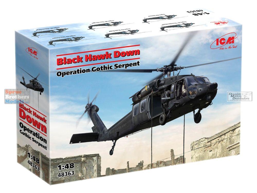 ICM48363 1:48 ICM MH-60L Black Hawk 'Black Hawk Down Operation