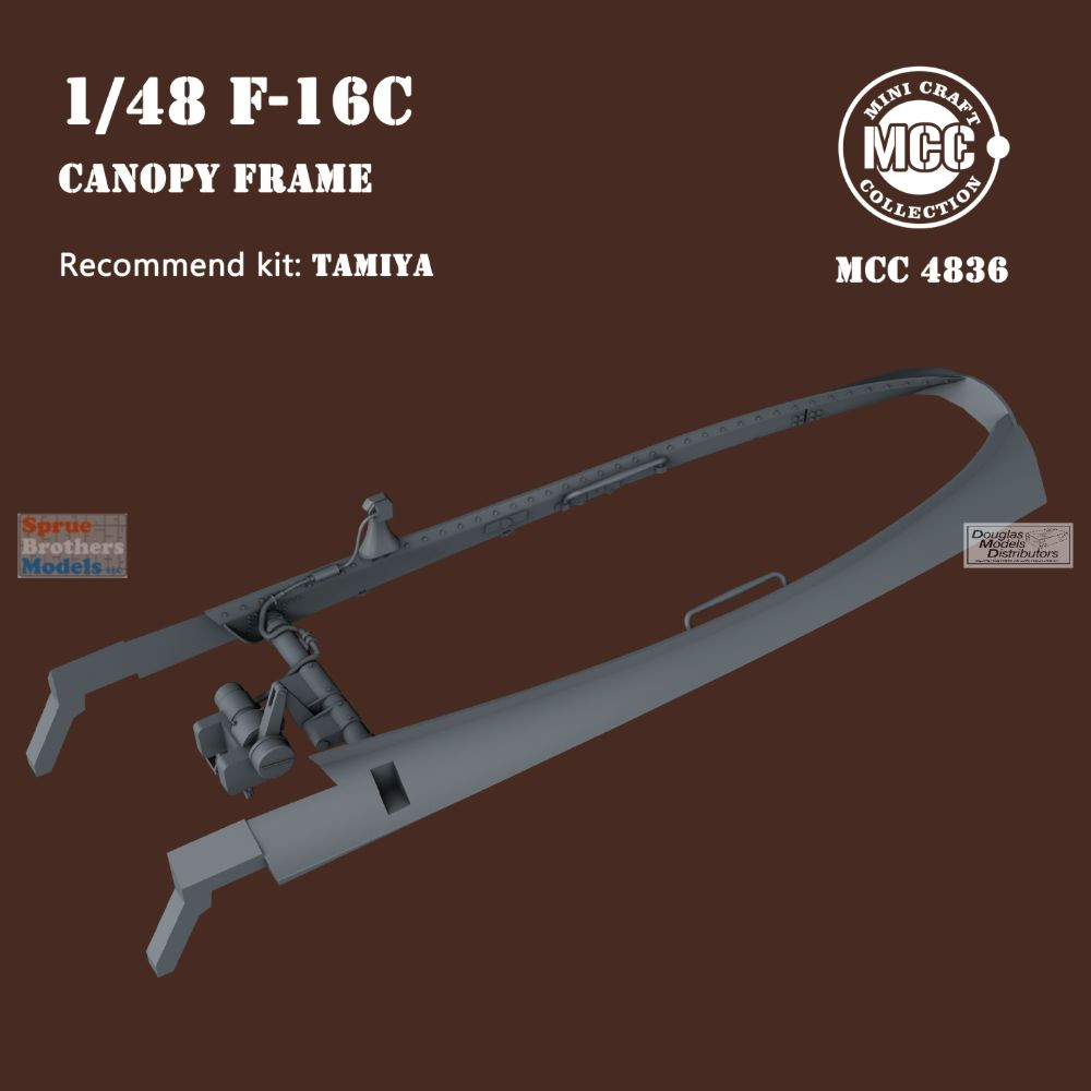 MCC48036 1:48 Mini Craft Collection F-16C Falcon Canopy Frame (TAM