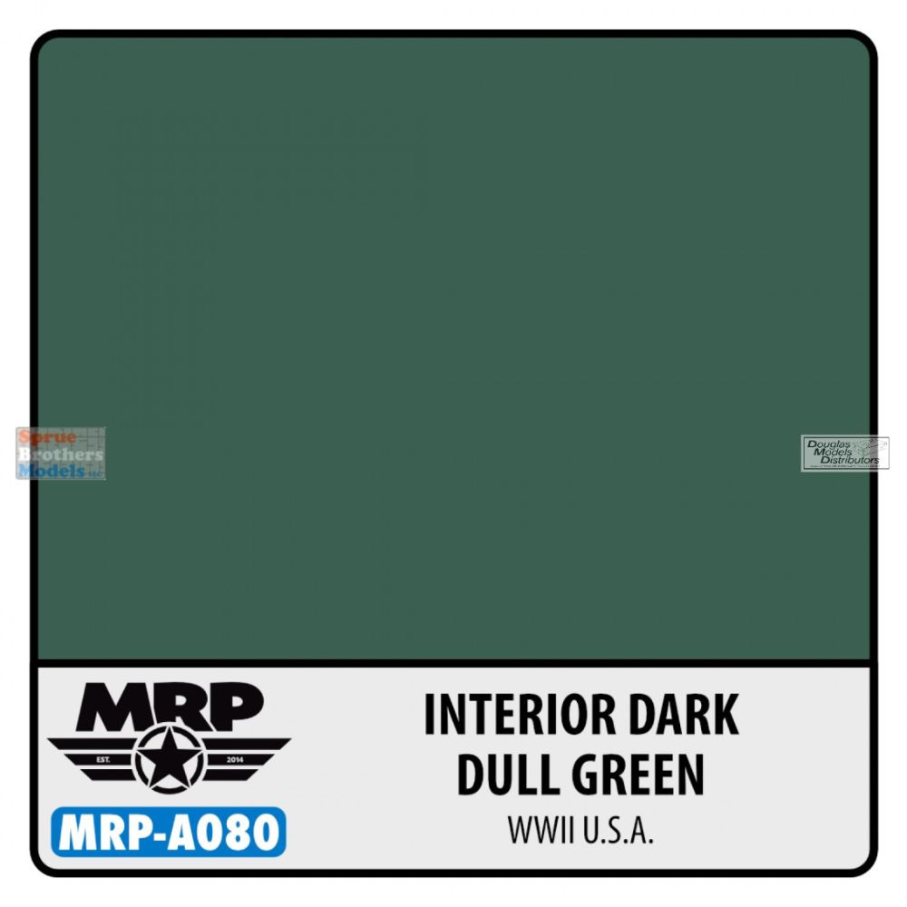 MRPA080A MRP Aqua Paint Line - Interior Dark Dull Green WWII