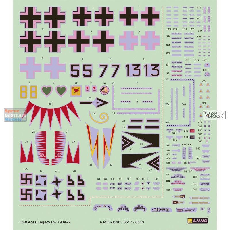 AMM8518 1:48 AMMO by Mig Aces Legacy Fw190A-5 [Premium Edition