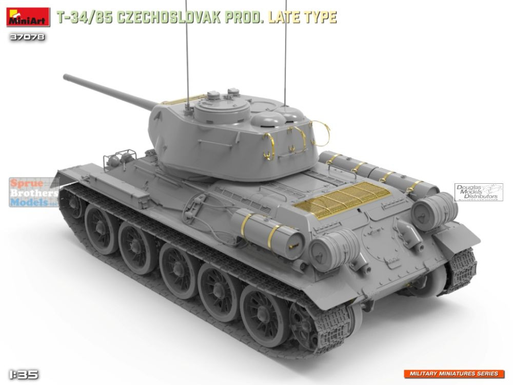 MIA37078 1:35 Miniart T-34/85 Czechoslovak Prod Late Type - Sprue