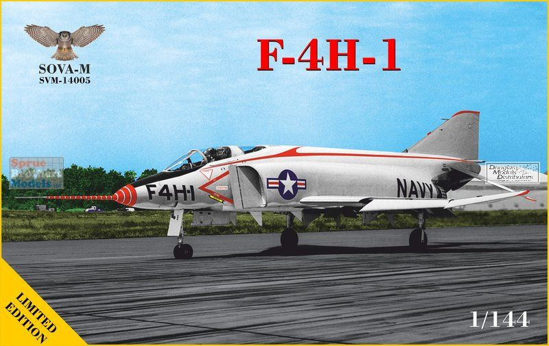 航空機・ヘリコプター F-4 Phantom II FINAL SPECIAL 1/144 MDVSV14005 1:144 Modelsvit SOVA-M F4H-1 Phantom II (1959 Flight