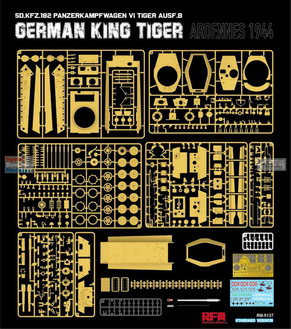 RFMRM5137 1:35 Rye Field Model Sd.Kfz.182 Ausf.B King Tiger