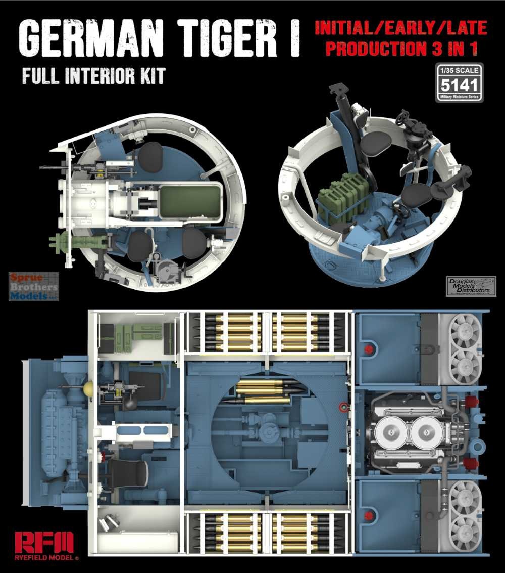 RFMRM5141 1:35 Rye Field Model Interior Upgrade Set for Sd.Kfz.181